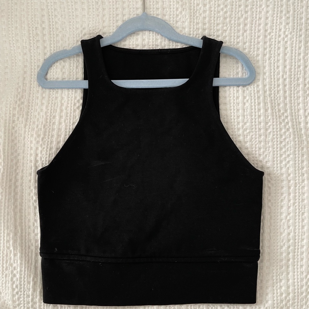 Theory Crop Top | black | size s/m | EUC | Perf for high waisted bottoms